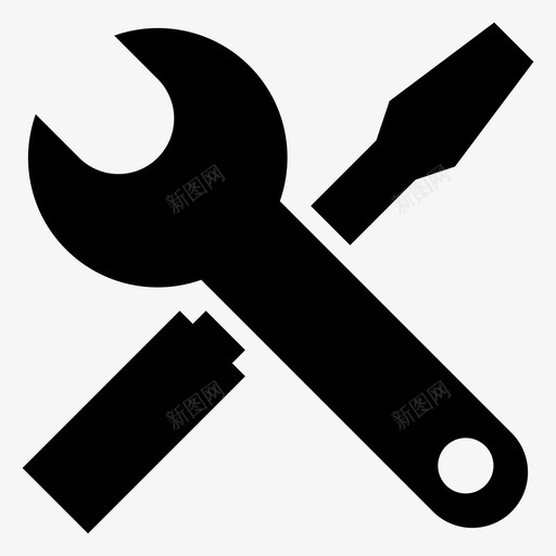 工具编辑螺丝刀图标svg_新图网 https://ixintu.com 工具 扳手 编辑 螺丝刀 软件 软件工具字形