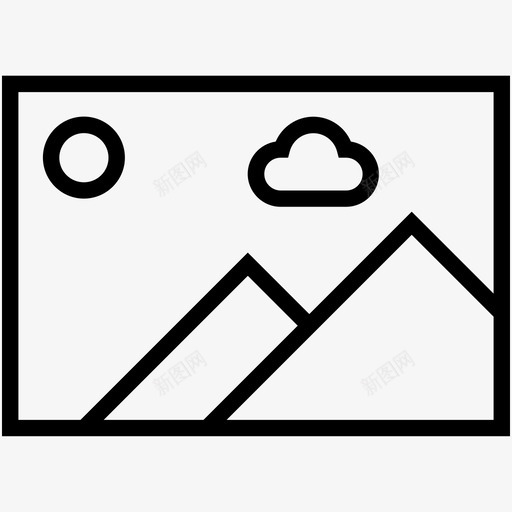 风景图像照片图标svg_新图网 https://ixintu.com 图像 图片 摄影 教育图标集合 照片 风景
