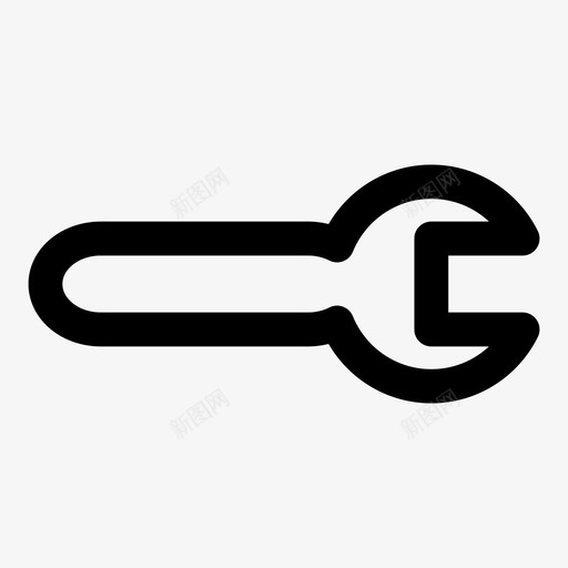 扳手车库修理图标svg_新图网 https://ixintu.com 修理 工具 扳手 设置 车库