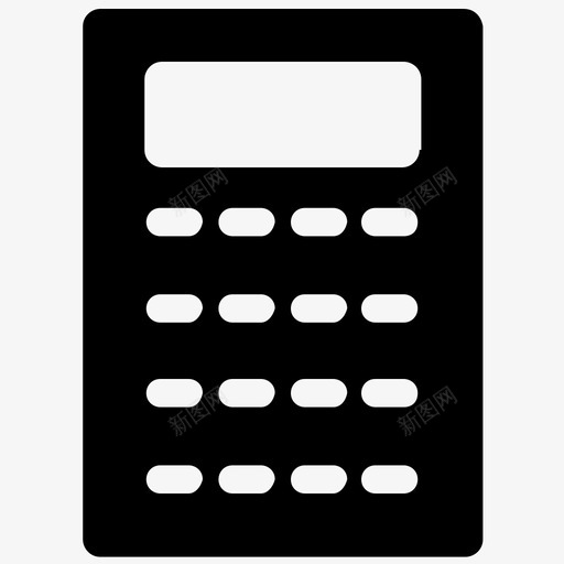 计算器会计计算设备图标svg_新图网 https://ixintu.com 会计 数字计算器 数学 用户界面图标集合 计算器 计算设备