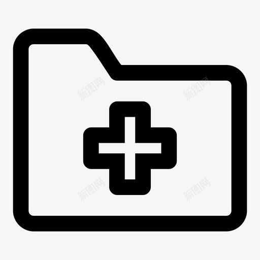档案医疗急诊急救图标svg_新图网 https://ixintu.com 医疗 医院 急救 急诊 档案医疗