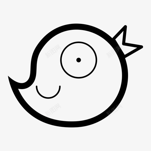 鸟动物小鸟图标svg_新图网 https://ixintu.com birds tweet twitter 动物 小鸟 鸟
