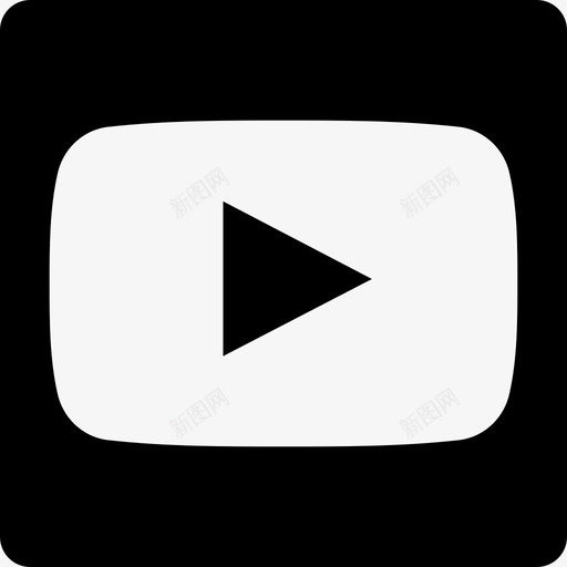 Youtube符号社交社交图标方形svg_新图网 https://ixintu.com Youtube符号 社交 社交图标方形