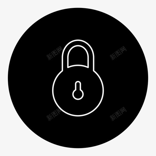 锁安全盗窃图标svg_新图网 https://ixintu.com 不安全 安全 开锁 盗窃 锁