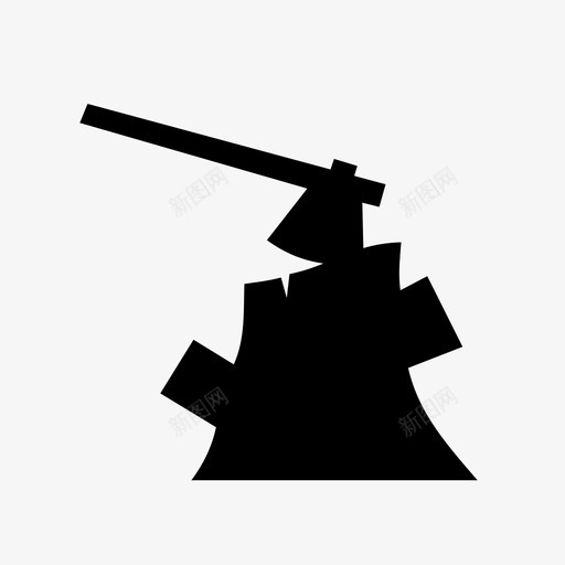 斧头砍斩首图标svg_新图网 https://ixintu.com 斧头 斩首 柴火 樵夫 环境自然 砍