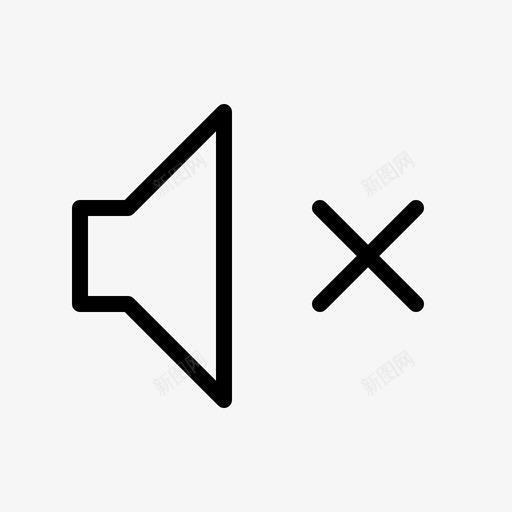 静音应用程序业务图标svg_新图网 https://ixintu.com 业务 应用程序 扬声器 用户界面 程序 软件 静音