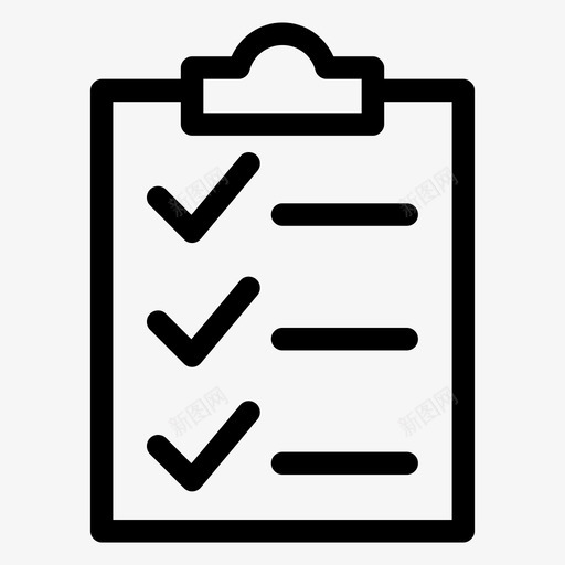 检查列表接受批准图标svg_新图网 https://ixintu.com 列表 完成 批准 接受 检查 检查列表