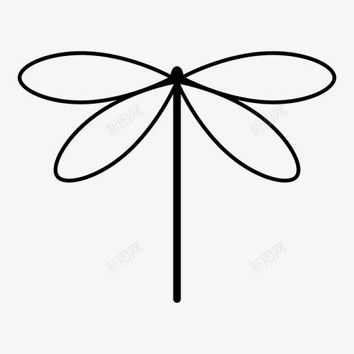 蜻蜓昆虫自然图标svg_新图网 https://ixintu.com 动物性 昆虫 自然 蜻蜓 野生动物