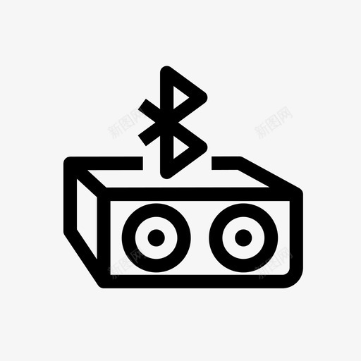 蓝牙扬声器音乐超低音扬声器图标svg_新图网 https://ixintu.com 无线 蓝牙扬声器 超低音扬声器 迷你图标集音频视频游戏 音乐