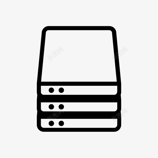 服务器硬盘raid图标svg_新图网 https://ixintu.com hdd raid ssd 服务器 硬盘