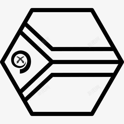 瓦努阿图国家旗帜图标svg_新图网 https://ixintu.com 世界六边形旗帜轮廓 国家 太平洋 旗帜 瓦努阿图