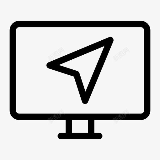 导航监视器计算机屏幕监视器dekstop图标svg_新图网 https://ixintu.com pc监视器 导航监视器 屏幕警告 智能电视 监视器dekstop 监视器屏幕 计算机屏幕
