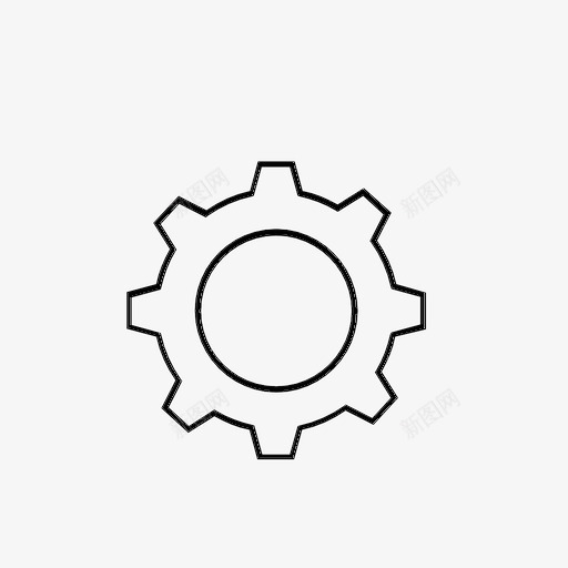 齿轮机器车轮图标svg_新图网 https://ixintu.com 机器 车轮 齿轮