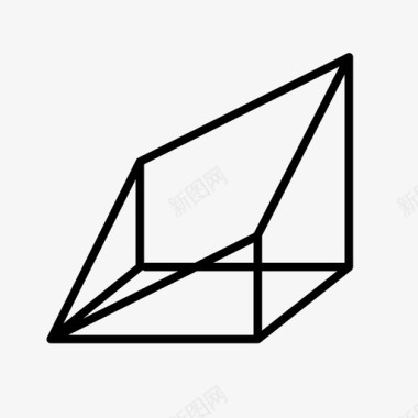 不规则框三维三维形状图标图标
