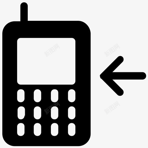 来电已接来电手机图标svg_新图网 https://ixintu.com 已接来电 手机 智能手机 来电 用户界面图标集合