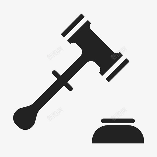 判决定罪木槌图标svg_新图网 https://ixintu.com 判决 定罪 审判 木槌 法官