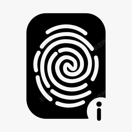 指纹信息扫描拇指图标svg_新图网 https://ixintu.com 扫描 拇指 指纹信息