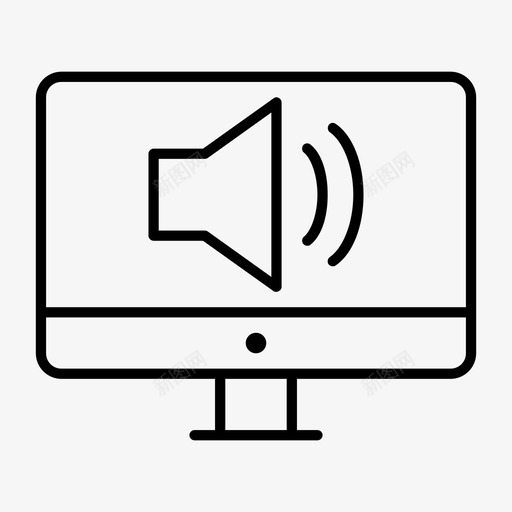 扬声器监视器计算机计算机显示器图标svg_新图网 https://ixintu.com imac 屏幕 扬声器监视器 监视器屏幕 计算机 计算机显示器 通知