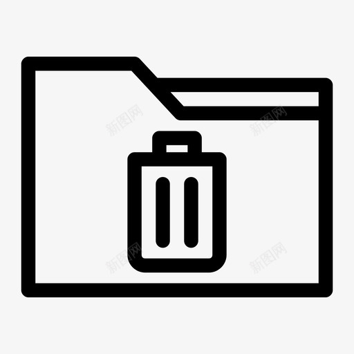 档案回收站罐箱删除图标svg_新图网 https://ixintu.com 删除 回收 垃圾 档案回收站 移除 罐箱