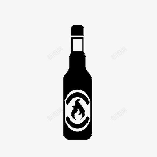 辣酱瓶子调味品图标svg_新图网 https://ixintu.com 塔巴斯科 瓶子 调味品 辣酱