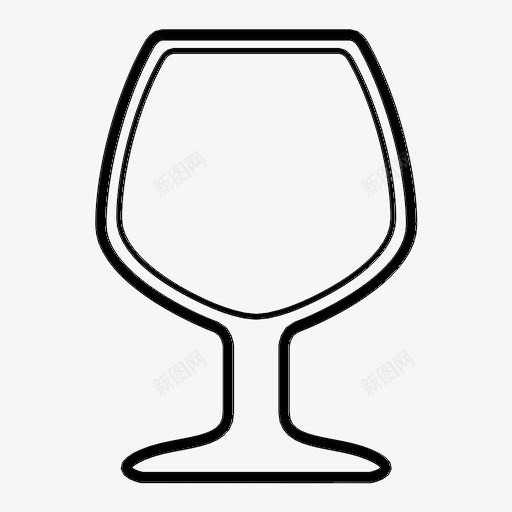 白兰地杯酒饮料图标svg_新图网 https://ixintu.com 白兰地杯 酒 饮料