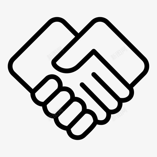 握手同意商务会面图标svg_新图网 https://ixintu.com 交易 合作 同意 商务会面 握手 约会