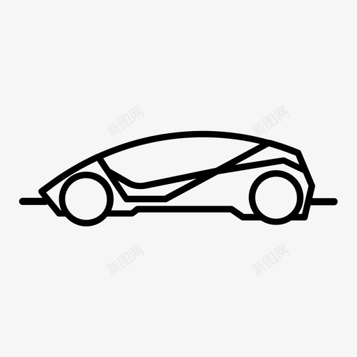 汽车未来派科幻小说图标svg_新图网 https://ixintu.com 未来派 汽车 科幻小说 跑车
