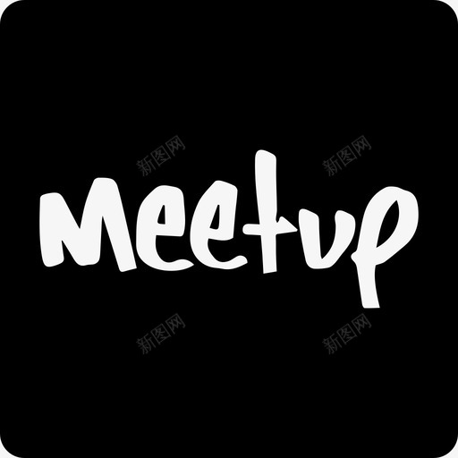 Meetup标志社交社交图标方形svg_新图网 https://ixintu.com Meetup标志 社交 社交图标方形