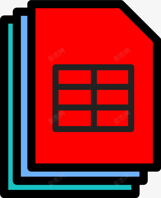 excel文件文档excel工作表文件图标svg_新图网 https://ixintu.com excel工作表文件 excel文件 文档