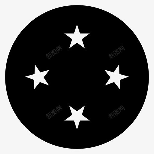 密克罗尼西亚国家旗帜图标svg_新图网 https://ixintu.com 世界圆形旗帜字形 国家 太平洋 密克罗尼西亚 旗帜