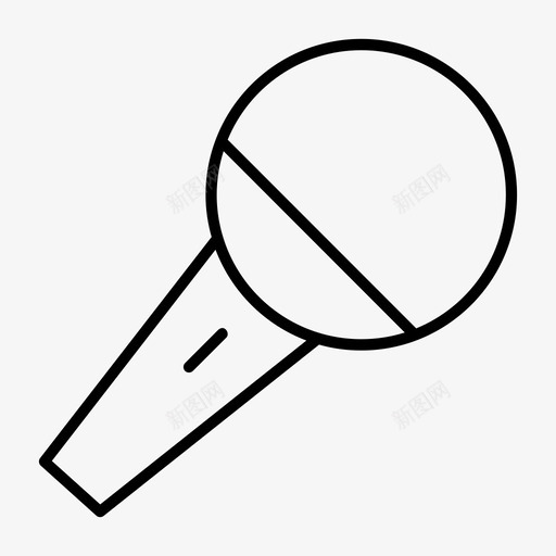 麦克风广告音频图标svg_新图网 https://ixintu.com 媒体 广告 录音 音频 麦克风