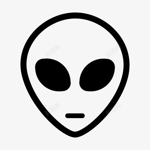 外星人格蕾守望者图标svg_新图网 https://ixintu.com 外星人 守望者 格蕾 灰色外星人