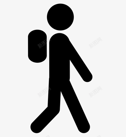 学生背包男孩图标svg_新图网 https://ixintu.com 城市 学校 学生 孩子 男孩 背包