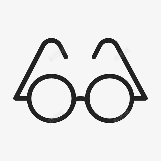 眼镜智力约翰列侬图标svg_新图网 https://ixintu.com 太空眼镜 智力 眼镜 约翰列侬