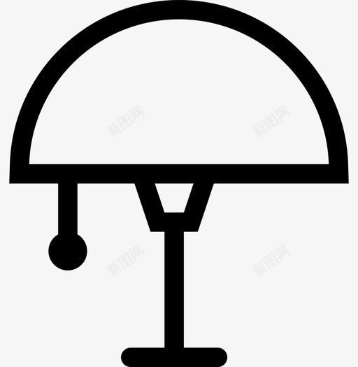 灯罩灯阅读灯图标svg_新图网 https://ixintu.com 台灯 家具 灯 灯罩 阅读灯