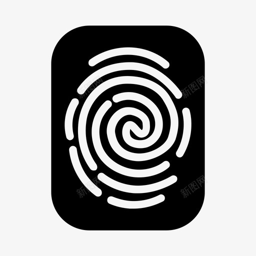 指纹扫描仪安全拇指图标svg_新图网 https://ixintu.com 安全 拇指 指纹扫描仪