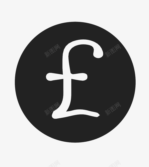英镑硬币现金货币图标svg_新图网 https://ixintu.com 现金 英镑硬币 货币 资金 金融