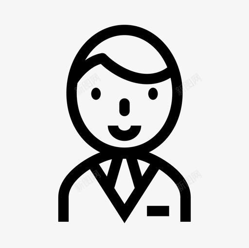 ceo老板商人图标svg_新图网 https://ixintu.com ceo 商人 经理 老板 职业 职业轮廓图标集