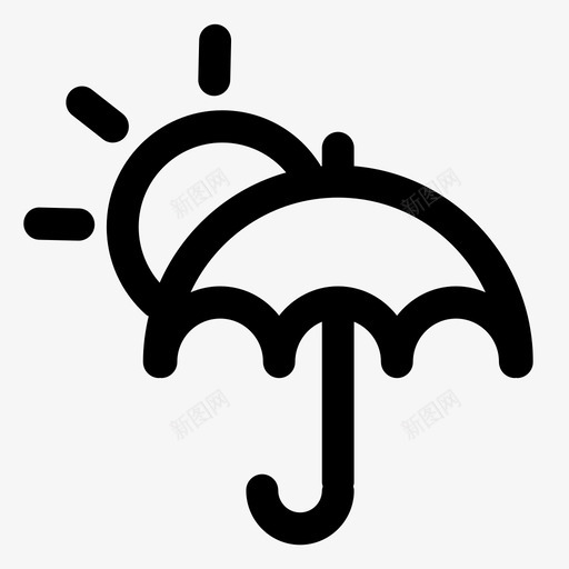 夏天云天空图标svg_新图网 https://ixintu.com 云 夏天 天气 天空 太阳