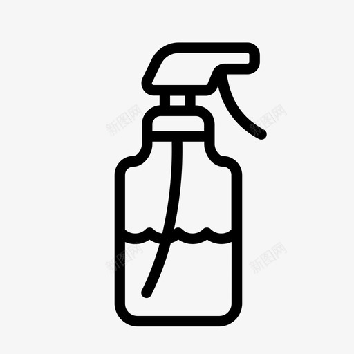清洁剂洗涤剂家用图标svg_新图网 https://ixintu.com 喷雾瓶 家用 洗涤剂 清洁剂