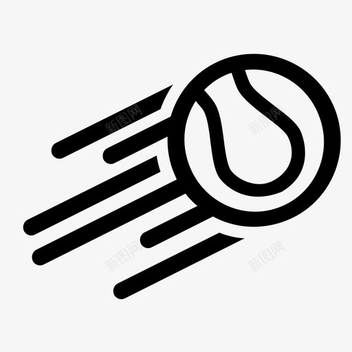 网球扣球速度图标svg_新图网 https://ixintu.com 扣球 网球 运动 速度