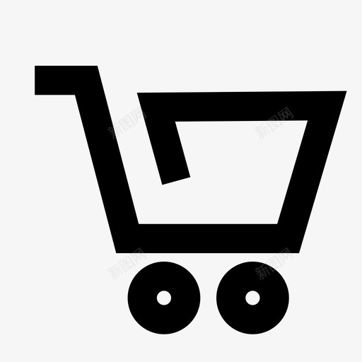 购物车结账杂货店图标svg_新图网 https://ixintu.com 杂货店 结账 购物车