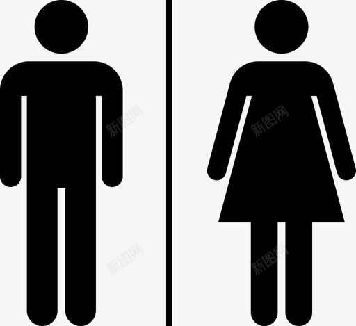 厕所标志女性标志图标svg_新图网 https://ixintu.com 厕所标志 女性 标志