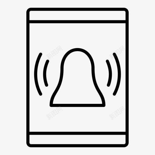 碑铃警铃电响铃图标svg_新图网 https://ixintu.com 提醒 电响铃 碑铃 紧急 警铃