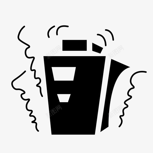 地震建筑物倒塌图标svg_新图网 https://ixintu.com 倒塌 地震 建筑物 灾难 警告