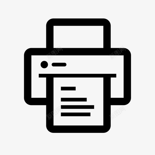 打印机复印件纸张图标svg_新图网 https://ixintu.com 复印件 打印机 纸张 设备