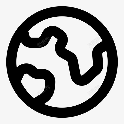 世界地图集地球图标svg_新图网 https://ixintu.com 世界 地图集 地球 旅行 旅行地点粗体轮廓