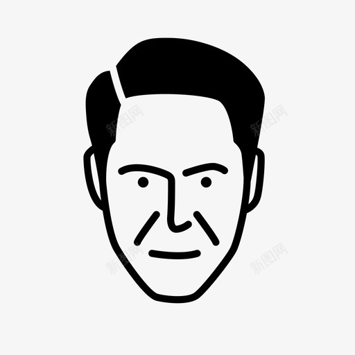 人物面孔人类图标svg_新图网 https://ixintu.com 人物 人类 用户 男性 面孔