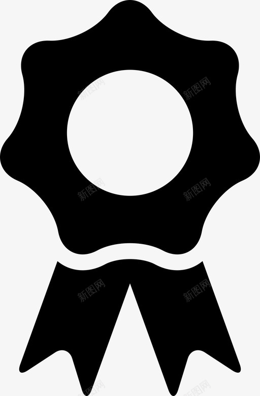 奖品丝带玫瑰花结图标svg_新图网 https://ixintu.com 丝带 奖品 常见图标 玫瑰花结 获奖者
