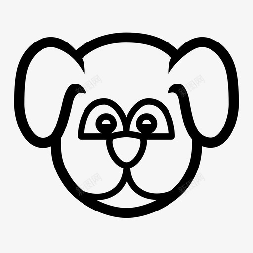 宠物肖像动物狗图标svg_新图网 https://ixintu.com 动物 宠物肖像 小狗 摄影 狗